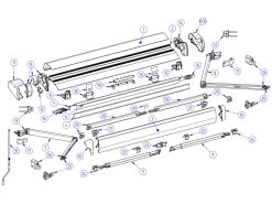 Thule Omnistor Knikarm Links 6300 300-500