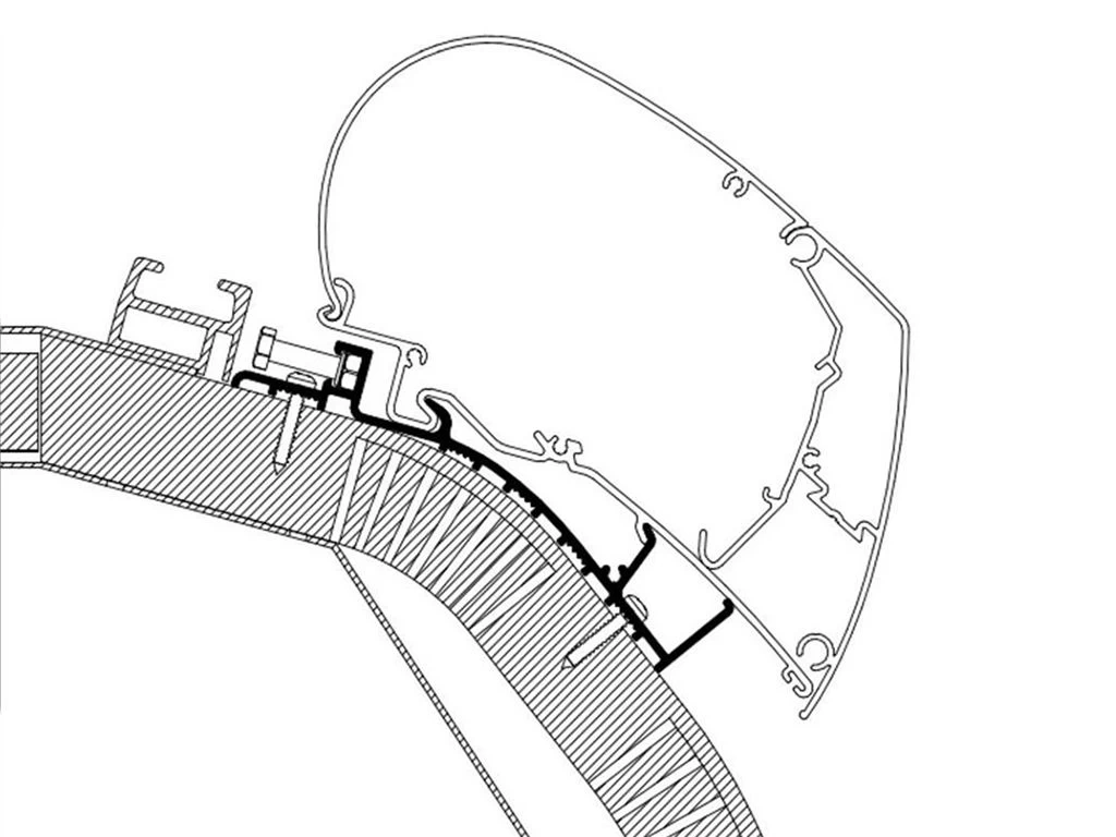 Thule Carthago Vanaf 2014 Serie 6 500 Luifel Adapter 3 Thule Carthago Vanaf 2014 Serie 6 500 Luifel Adapter