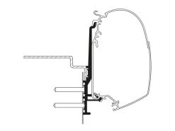 Thule Knaus Tourer CUV Wall Adapter - 3,00m