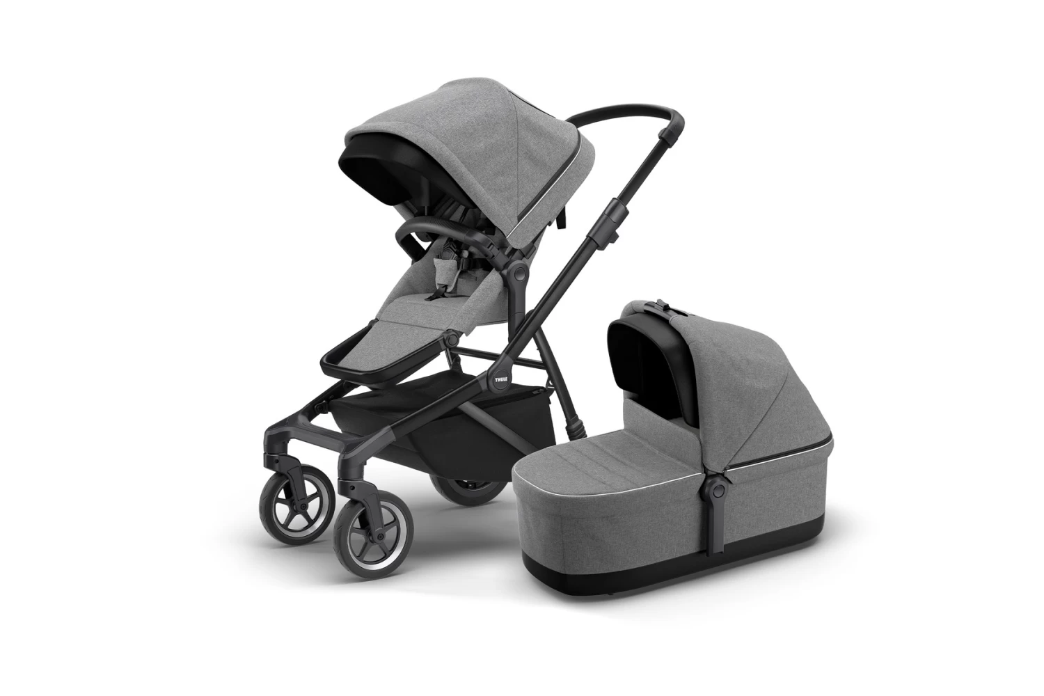 Thule Sleek Grey Melange On Black Compleet