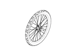 Thule Chariot Achterwiel