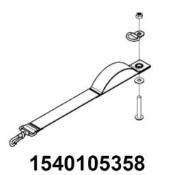 Thule Hitch Backup Strap Kit 17-X (bevestigingsriempje + Schroeven)