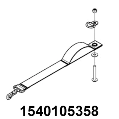 Thule Hitch Backup Strap Kit 17-X (bevestigingsriempje + Schroeven) 3 Thule Hitch Backup Strap Kit 17-X (bevestigingsriempje + Schroeven)