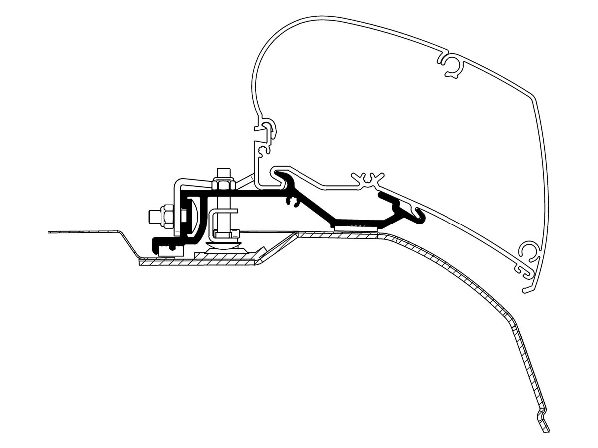 Thule Omnistor 6300 Ducato Aluminium 400 Cassetteluifel 6 Thule Omnistor 6300 Ducato Aluminium 400 Cassetteluifel - Afbeelding 4