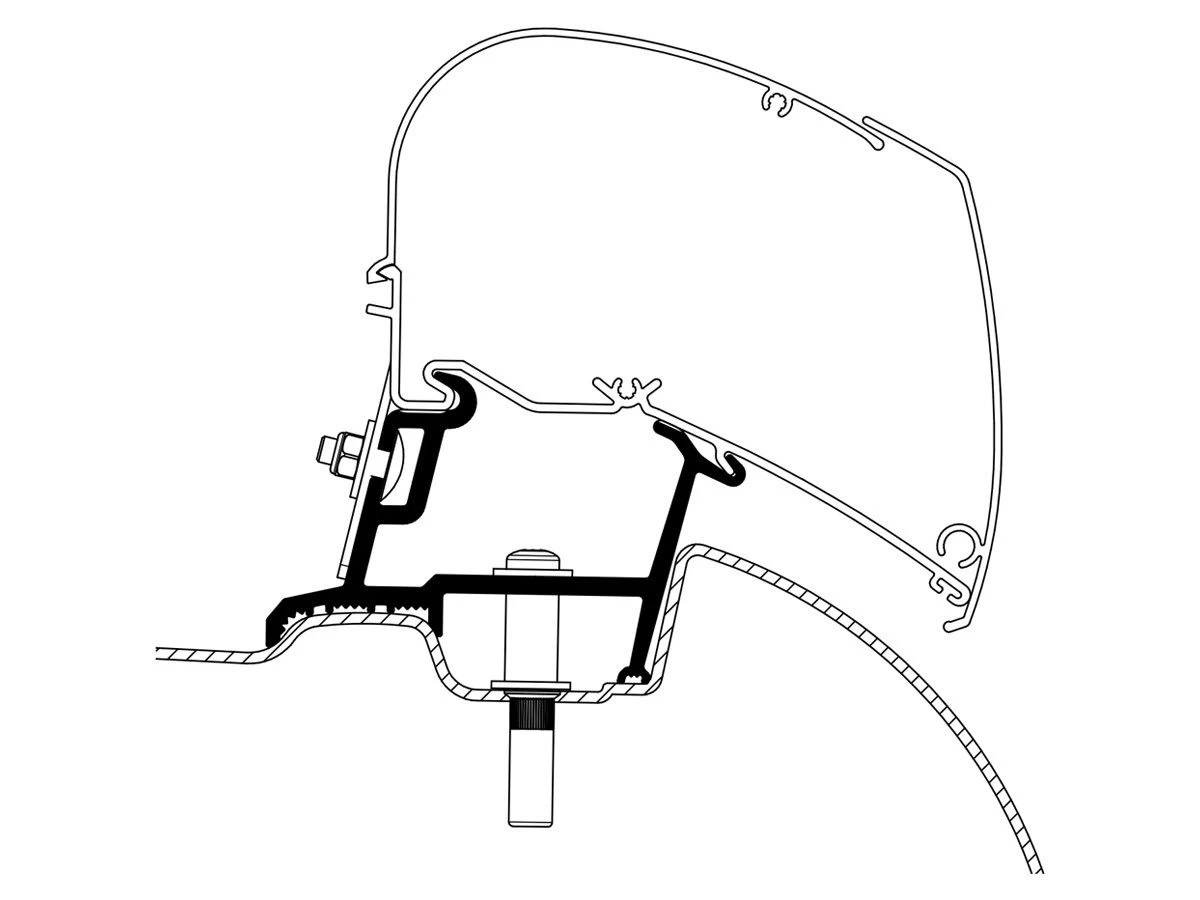 Thule Omnistor Adapter Sprinter Crafter High Roof 3 Thule Omnistor Adapter Sprinter Crafter High Roof