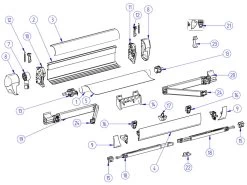 Thule Omnistor Set Eindkappen Voorlijst 5003 Aluminium -Thule thule omnistor 5003 spare parts 3 ecommerce 4