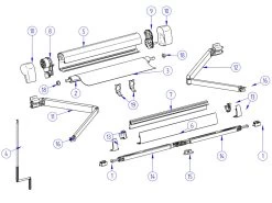 Thule Omnistor Set Eindkappen Cassette 5102 Antraciet -Thule thule omnistor 5102 spare parts 3 ecommerce