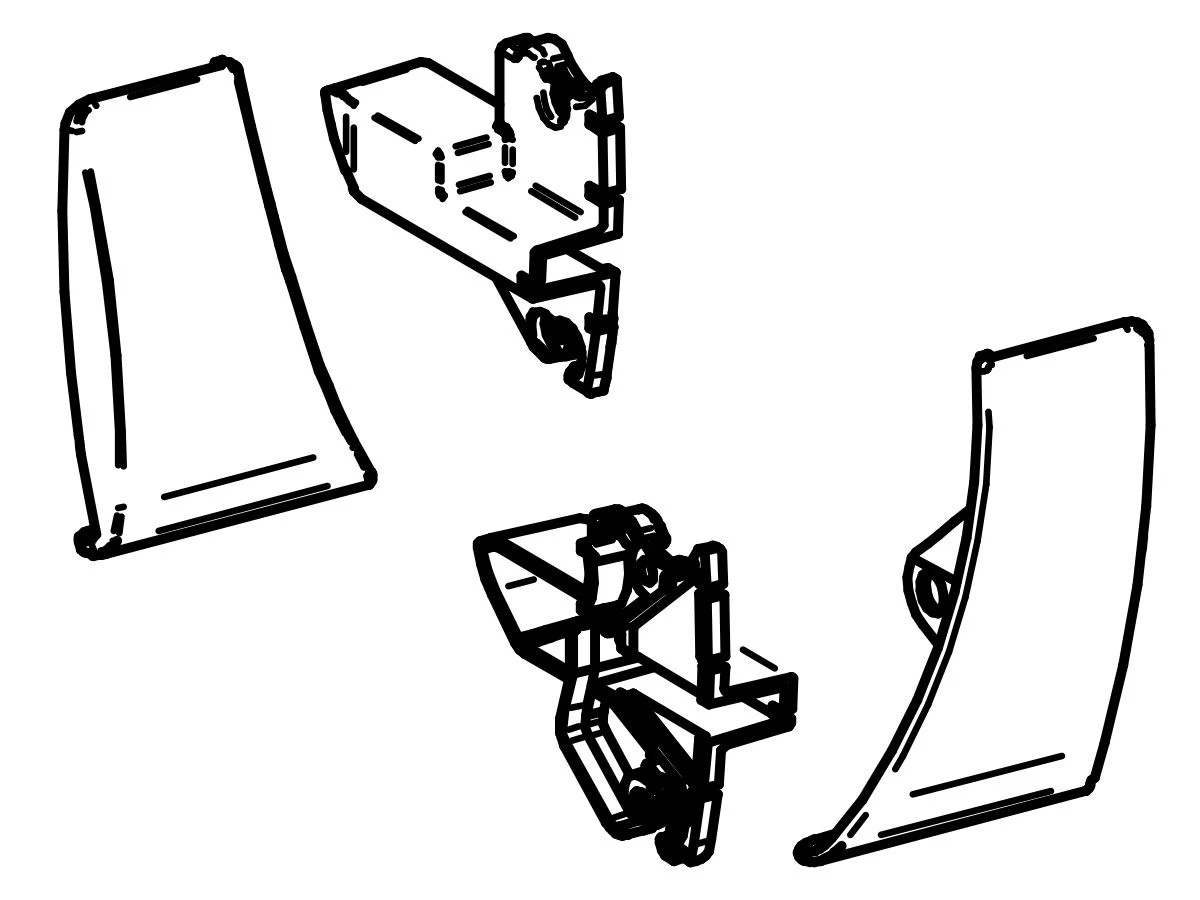 Thule Omnistor Set Eindkappen Voorlijst 5003 Wit 3 Thule Omnistor Set Eindkappen Voorlijst 5003 Wit