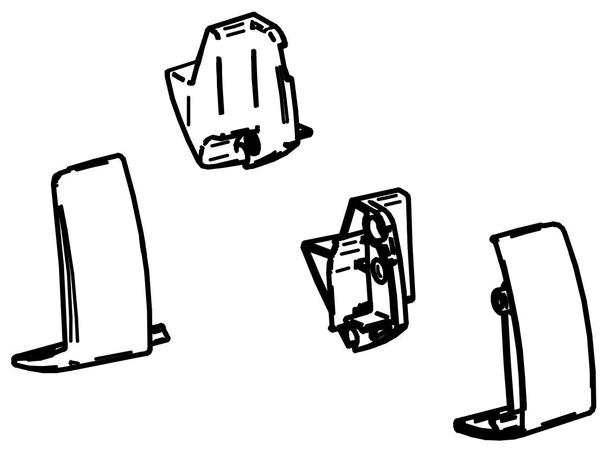 Thule Omnistor Set Eindkappen Voorlijst 5102 Grijs 3 Thule Omnistor Set Eindkappen Voorlijst 5102 Grijs