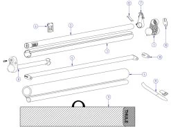 Thule Peesbevestiging Windscreen -Thule thule windscreen spare parts 3 ecommerce 2452